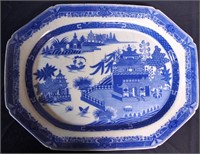 Blue and White Serving Platter by Turner