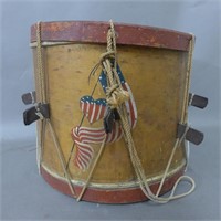 Antique Painted Drum