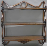 Wood Curio Shelf Unit