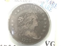 1798 RARE Draped Bust  Silver Dollar