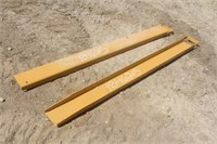 PALLET FORK EXTENSIONS, APPROX 6FT LONG