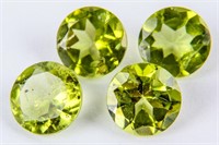 Jewelry Four Natural Peridot Gemstones ~ 5.50 CTS