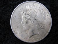 1923 P Silver Peace Dollar Coin-