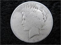 1922 P Silver Peace Dollar Coin-