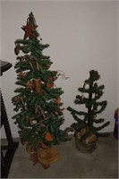 2 Christmas fir trees