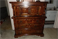 Two piece pine bedroom furniture