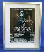 Rare Autographed  Alice Cooper 2009 UK Tour