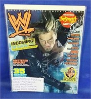 WWF vintage magazine signed by WWE Hall of