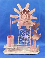 Vintage tin windmill figure - 11H