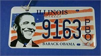 USA presidential Barack Obama state license plate