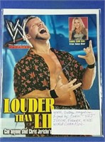 Autographed WWE Chris "Y2J" Jericho magazine