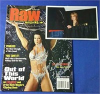 WWF vintage signed magazine signed by WWF Diva