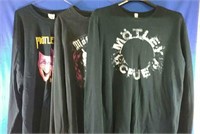 Three new Motley Crue tour shirts