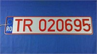 1 Authentic used Romania license plate