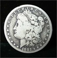 1882 "S" Morgen Silver Dollar