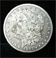1901 "O" Morgan Silver Dollar
