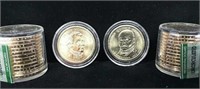 Uncirculated Adams & Monroe Presidential $1 Coins