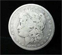 1881 "P" Morgan Silver Dollar