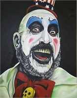 HUGE Insane Clown Painting on Canvas
