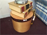 2 Books and Hat Box