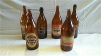 Vintage picnic size beer bottles
