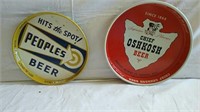 2 Vintage beer trays