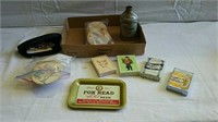 Beer tip tray, cards, coasters and miscellaneous