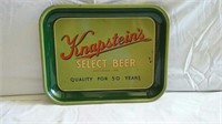 Vintage beer tray and bottle