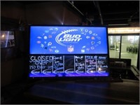 Bud Light Sign with a Erase Board  28in x 42in