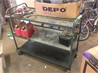 Steel Rolling Cart 45x20x39 & Contents