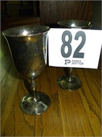 2 SILVER PLATE GOBLETS BY INTERNATIONAL SILVER
