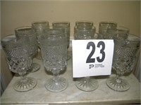 12 PIECE GLASS GOBLETS