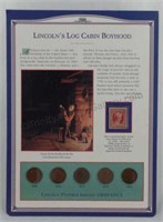 1909-1913 Lincoln Wheat Cents and 2 Cent Stamp Set