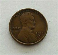 1914-D Lincoln Wheat Cent Penny Coin