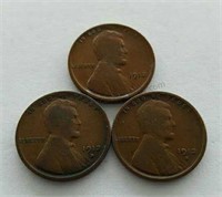 1912 1912-D 1912-S Lincoln Wheat Cent Penny Coins