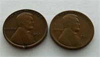 1911 1911-D Lincoln Wheat Cent Penny Coins