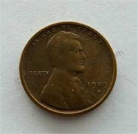 1909-S VDB Lincoln Wheat Cent Penny Coin
