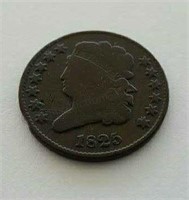 1825 Classic Head Half Cent Coin