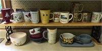 Coffee Mugs Bowls &  Small Shelf
