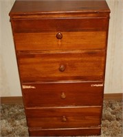 Pine cabinet - 4 drawer 29" H, 16" W, 12" D