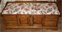 Lane Cedar Chest with tapestry cushion