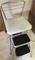 Cosco White Step Stool Chair