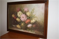 Floral Print by Fontana in wood frame