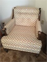 Upholstered Chair Wooden Legs