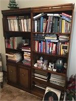 Wooden Bookshelves (2)  NO Contents