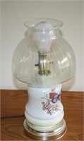 Table Lamp - hand painted with glass globe