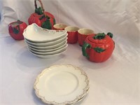 plates and Japan Tomato set