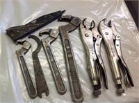 Large High End Vise Grips and Spanners