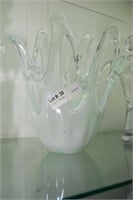 Case Free Form Art Glass Center Bowl