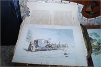 Colored European Prints & Historical Drawings